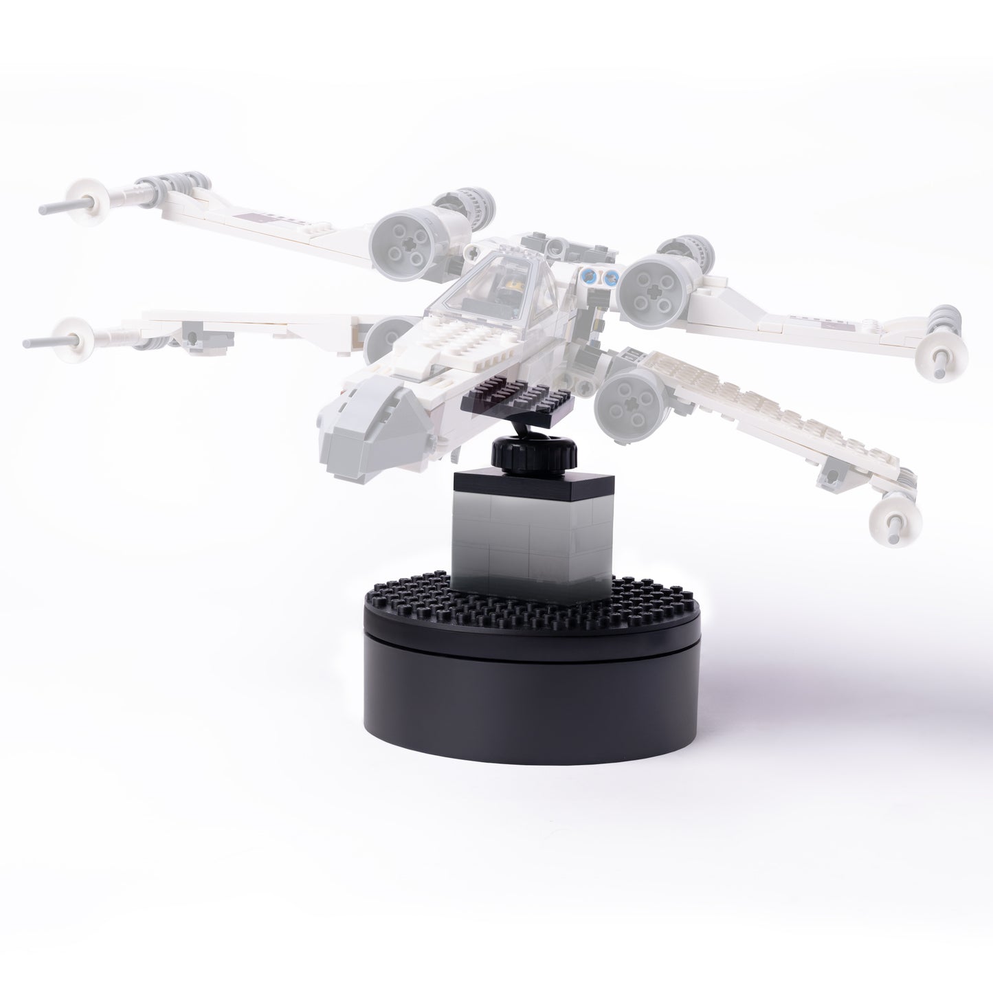 Infinity 360 Motorized Turntable, Infinity Angle Display -Compatible with Lego, in Black