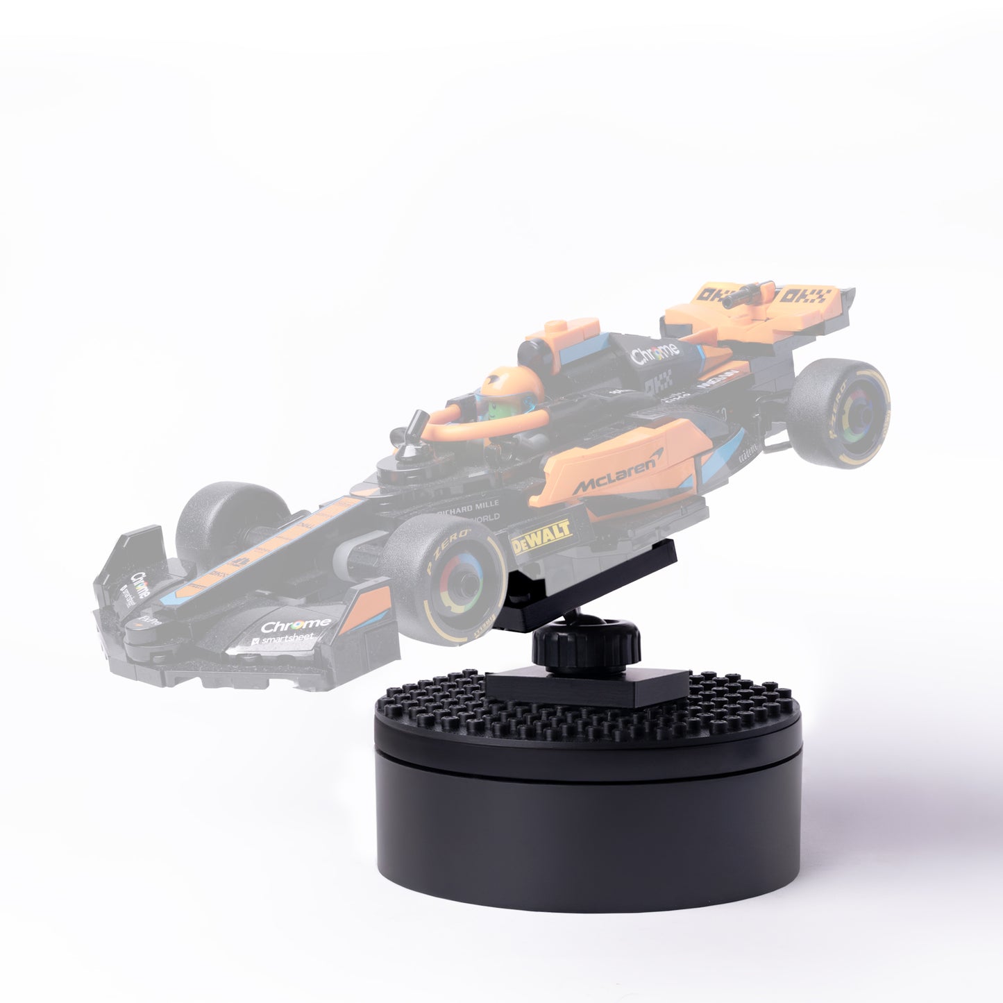 Infinity 360 Motorized Turntable, Infinity Angle Display -Compatible with Lego, in Black