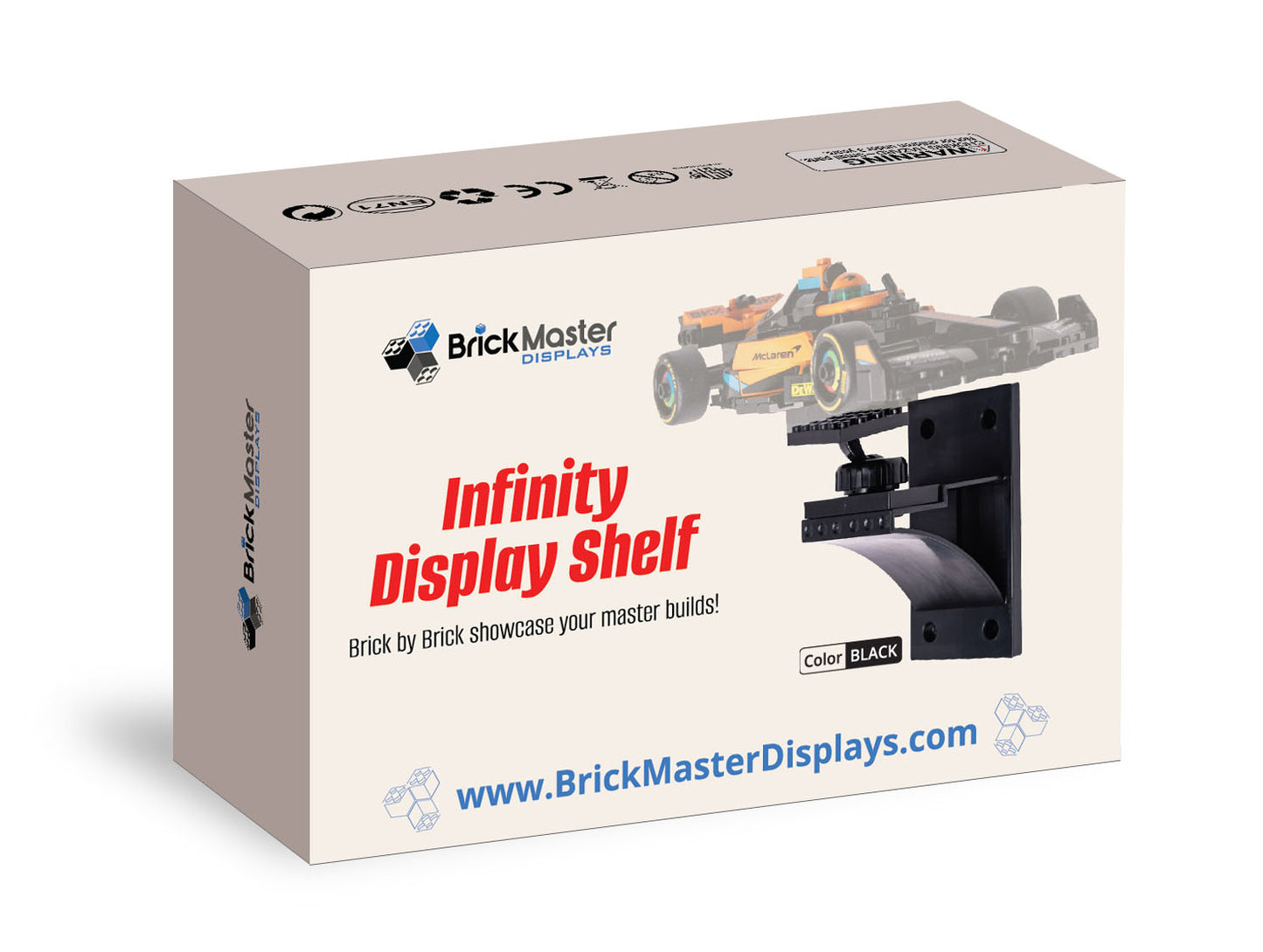 Infinity Display Shelf - 3 INCH - 2 Pack in Black
