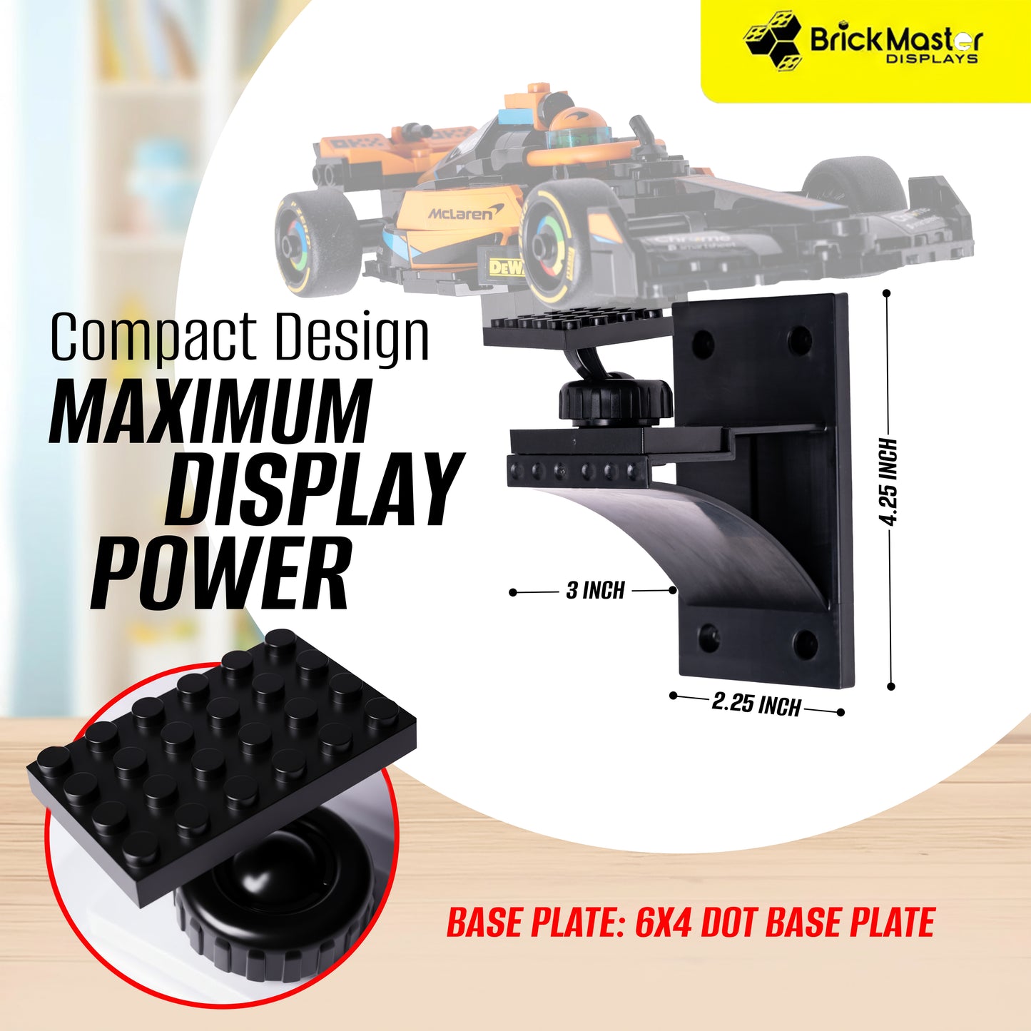 Infinity Display Shelf - 3 INCH - 2 Pack in Black